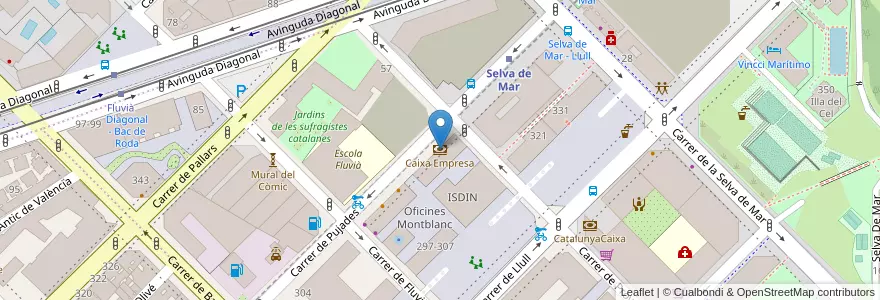 Mapa de ubicacion de Caixa Empresa en 西班牙, Catalunya, Barcelona, Barcelonès, Barcelona.