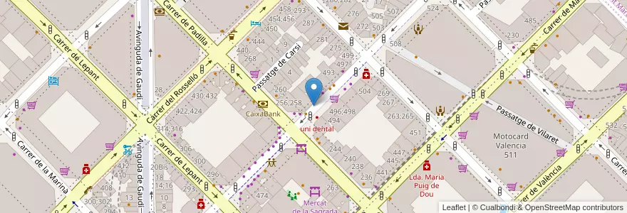 Mapa de ubicacion de Caixa Penedés en Испания, Каталония, Барселона, Барселонес, Барселона.