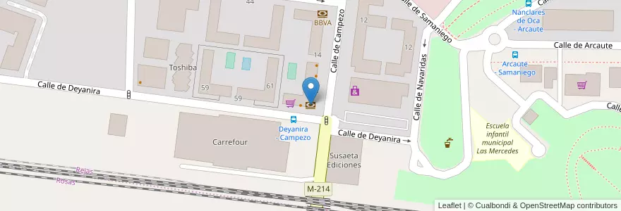 Mapa de ubicacion de CaixaBank en スペイン, マドリード州, Comunidad De Madrid, Área Metropolitana De Madrid Y Corredor Del Henares, Madrid.