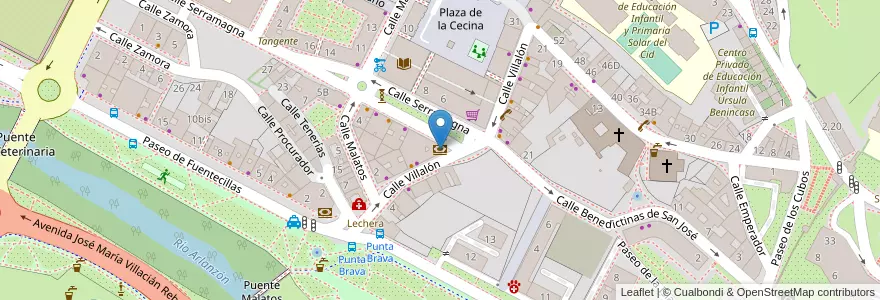 Mapa de ubicacion de Caixabank en اسپانیا, Castilla Y León, Burgos, Alfoz De Burgos, Burgos.