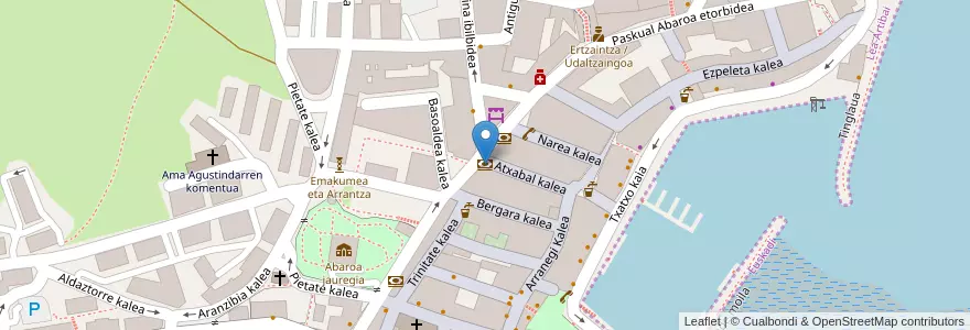 Mapa de ubicacion de CaixaBank en España, Euskadi, Bizkaia, Lea-Artibai, Lekeitio.