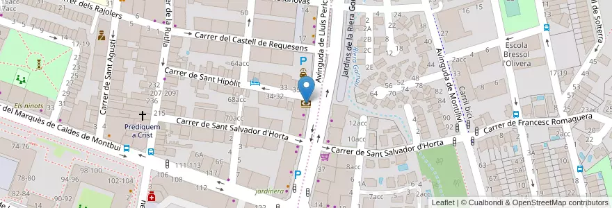 Mapa de ubicacion de CaixaBank en スペイン, カタルーニャ州, ジローナ, Gironès, ジローナ.