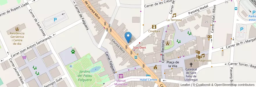 Mapa de ubicacion de Caixabank en Испания, Каталония, Барселона, Баш-Льобрегат, Sant Feliu De Llobregat.