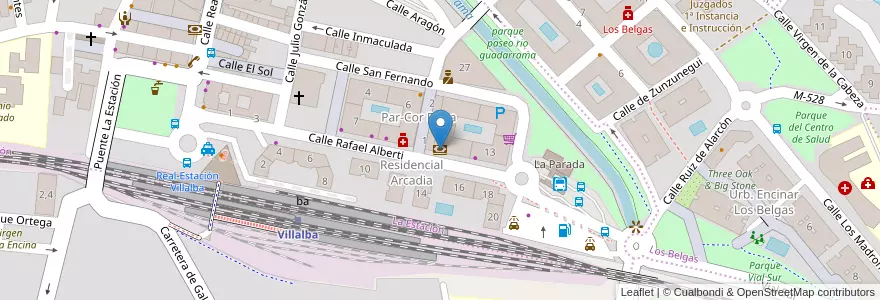 Mapa de ubicacion de Caixabank en 西班牙, Comunidad De Madrid, Comunidad De Madrid, Cuenca Del Guadarrama, Collado Villalba.