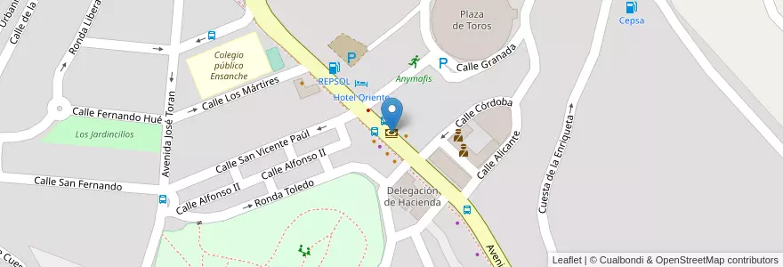 Mapa de ubicacion de CaixaBank en Испания, Арагон, Теруэль, Comunidad De Teruel, Теруэль.