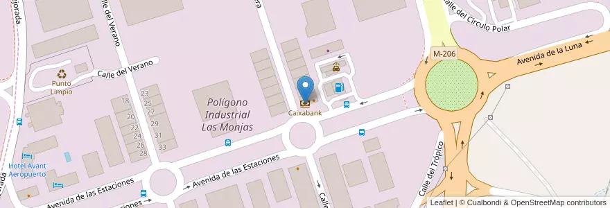 Mapa de ubicacion de Caixabank en スペイン, マドリード州, Comunidad De Madrid, Área Metropolitana De Madrid Y Corredor Del Henares, Torrejón De Ardoz.