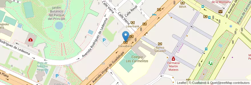 Mapa de ubicacion de CaixaBank en スペイン, エストレマドゥーラ州, Cáceres, Cáceres, Cáceres.