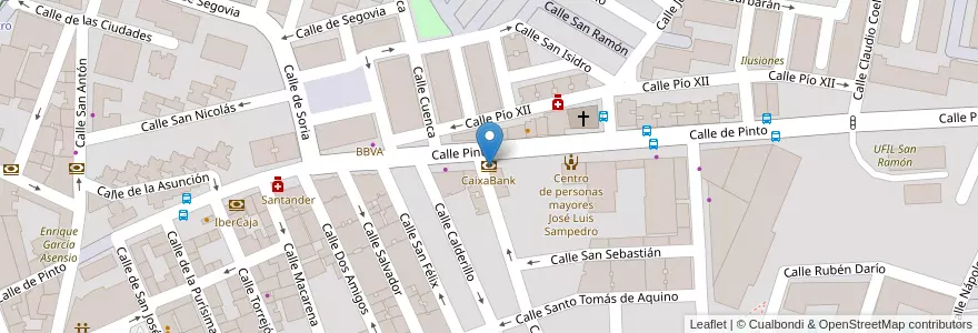 Mapa de ubicacion de CaixaBank en Spagna, Comunidad De Madrid, Comunidad De Madrid, Área Metropolitana De Madrid Y Corredor Del Henares, Parla.