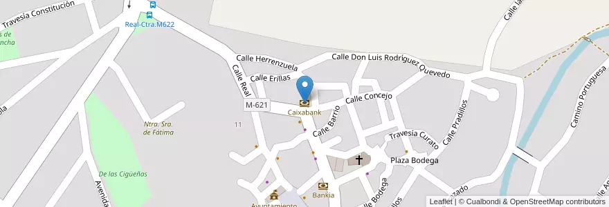 Mapa de ubicacion de Caixabank en İspanya, Comunidad De Madrid, Comunidad De Madrid, Cuenca Del Guadarrama, Los Molinos.