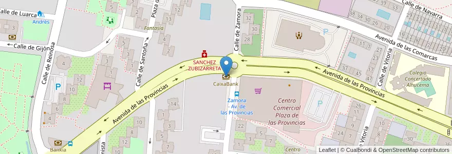 Mapa de ubicacion de CaixaBank en Spain, Community Of Madrid, Community Of Madrid, Área Metropolitana De Madrid Y Corredor Del Henares, Fuenlabrada.