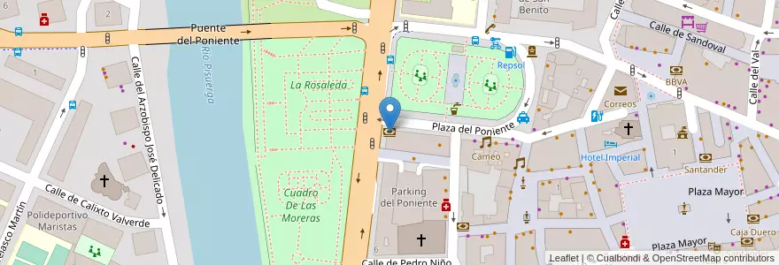 Mapa de ubicacion de Caixabank en 스페인, Castilla Y León, Valladolid, Valladolid.