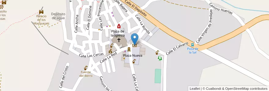 Mapa de ubicacion de Caixabank en España, Castilla Y León, Burgos, La Bureba, Poza De La Sal.
