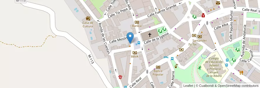 Mapa de ubicacion de Caixabank en Испания, Мадрид, Мадрид, Cuenca Del Medio Jarama, Paracuellos De Jarama.