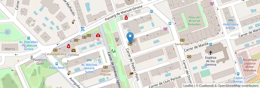 Mapa de ubicacion de Caixabank en Spagna, Catalunya, Barcelona, Barcelonès, Barcelona.