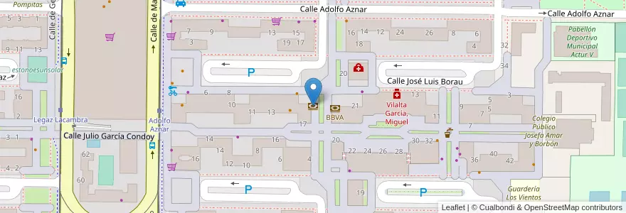 Mapa de ubicacion de Caixabank en Испания, Арагон, Сарагоса, Zaragoza, Сарагоса.