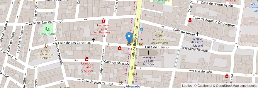 Mapa de ubicacion de CaixaBank en España, Comunidad De Madrid, Comunidad De Madrid, Área Metropolitana De Madrid Y Corredor Del Henares, Madrid.