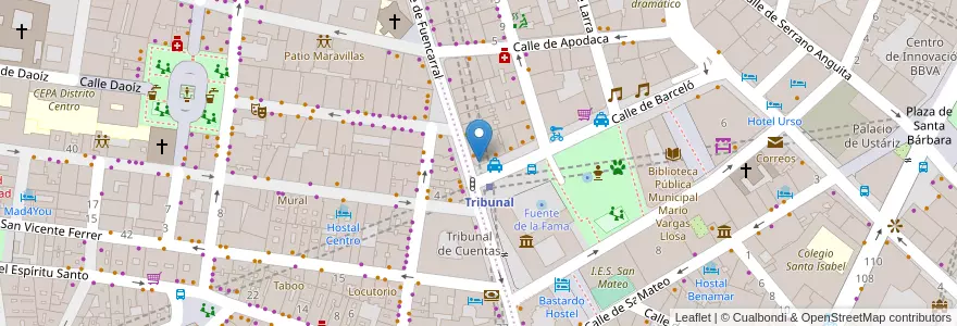 Mapa de ubicacion de Caixabank en Espagne, Communauté De Madrid, Communauté De Madrid, Área Metropolitana De Madrid Y Corredor Del Henares, Madrid.