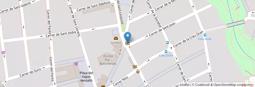 Mapa de ubicacion de Caixabank en Sepanyol, Catalunya, Barcelona, Vallès Occidental, Terrassa.