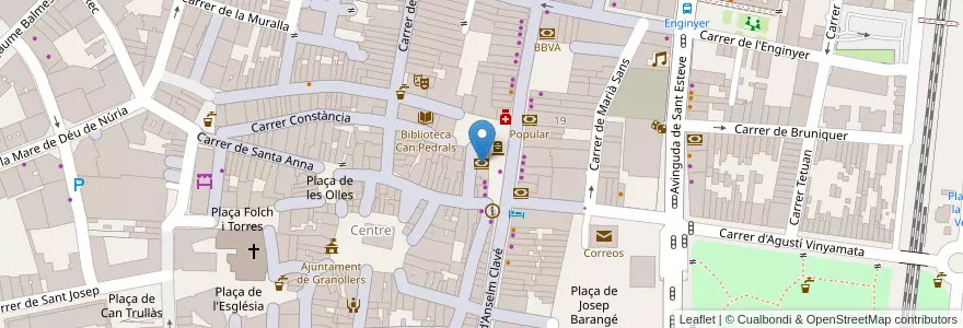 Mapa de ubicacion de Caixabank en Испания, Каталония, Барселона, Вальес-Орьенталь, Granollers.