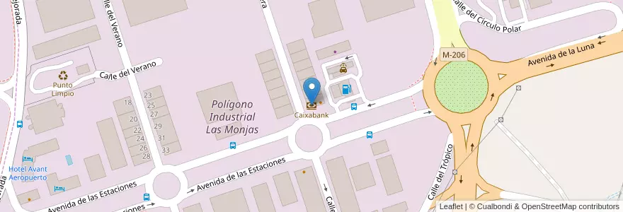 Mapa de ubicacion de Caixabank en إسبانيا, منطقة مدريد, منطقة مدريد, Área Metropolitana De Madrid Y Corredor Del Henares, Torrejón De Ardoz.