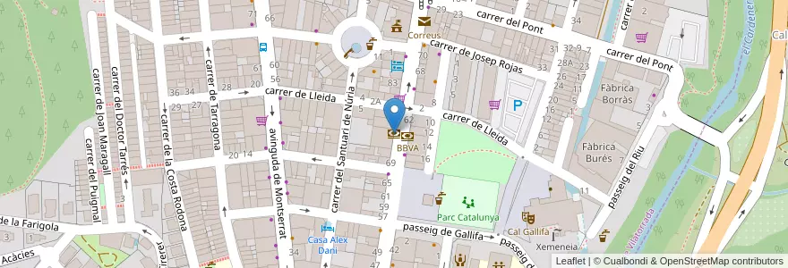 Mapa de ubicacion de CaixaBank en Sepanyol, Catalunya, Barcelona, Bages, Sant Joan De Vilatorrada.