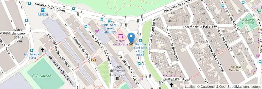 Mapa de ubicacion de Caixabank en Sepanyol, Catalunya, Barcelona, Barcelonès, Badalona.