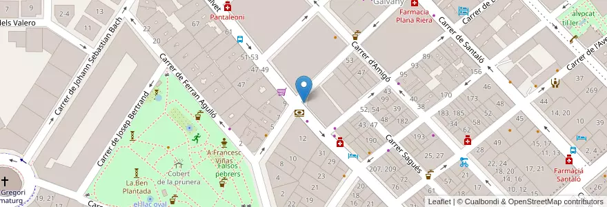 Mapa de ubicacion de Caixabank en اسپانیا, Catalunya, Barcelona, Barcelonès, Barcelona.