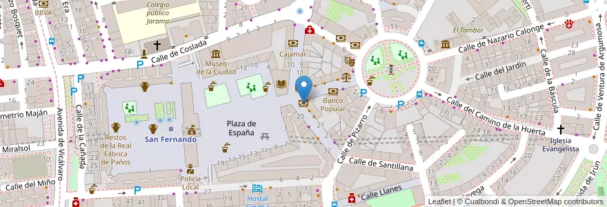 Mapa de ubicacion de Caixabank en Spanien, Autonome Gemeinschaft Madrid, Autonome Gemeinschaft Madrid, Área Metropolitana De Madrid Y Corredor Del Henares, San Fernando De Henares, Coslada.