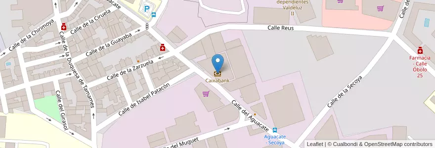 Mapa de ubicacion de Caixabank en Spagna, Comunidad De Madrid, Comunidad De Madrid, Área Metropolitana De Madrid Y Corredor Del Henares, Madrid.