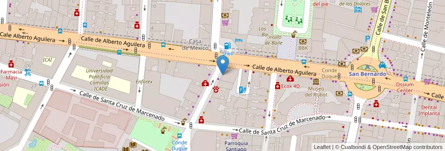 Mapa de ubicacion de CaixaBank en İspanya, Comunidad De Madrid, Comunidad De Madrid, Área Metropolitana De Madrid Y Corredor Del Henares, Madrid.