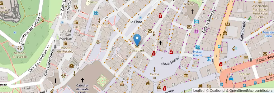 Mapa de ubicacion de Caixabank en Испания, Кастилия И Леон, Бургос, Alfoz De Burgos, Burgos.