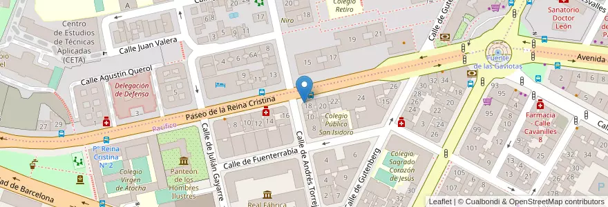Mapa de ubicacion de Caixabank en スペイン, マドリード州, Comunidad De Madrid, Área Metropolitana De Madrid Y Corredor Del Henares, Madrid.