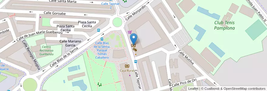 Mapa de ubicacion de Caixabank en スペイン, ナバーラ州, ナバーラ州, パンプローナ.
