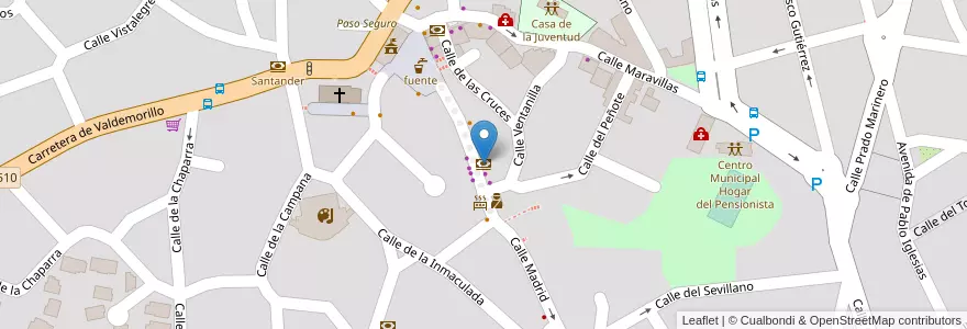 Mapa de ubicacion de Caixabank en Испания, Мадрид, Мадрид, Cuenca Del Guadarrama, Colmenarejo.