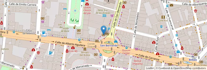 Mapa de ubicacion de Caixabank en Sepanyol, Comunidad De Madrid, Comunidad De Madrid, Área Metropolitana De Madrid Y Corredor Del Henares, Madrid.