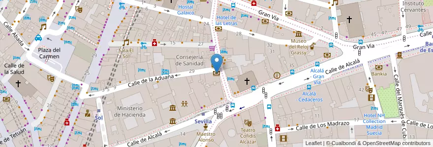 Mapa de ubicacion de Caixabank en Espagne, Communauté De Madrid, Communauté De Madrid, Área Metropolitana De Madrid Y Corredor Del Henares, Madrid.
