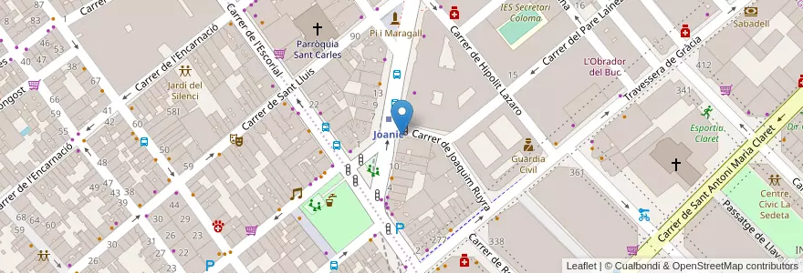 Mapa de ubicacion de CaixaBank en اسپانیا, Catalunya, Barcelona, Barcelonès, Barcelona.