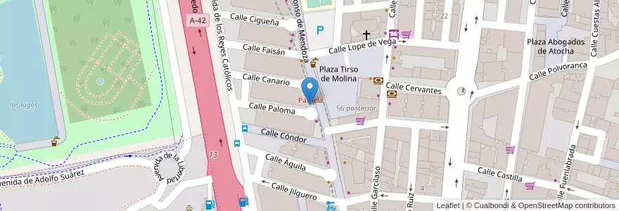 Mapa de ubicacion de CaixaBank en Spagna, Comunidad De Madrid, Comunidad De Madrid, Área Metropolitana De Madrid Y Corredor Del Henares, Getafe.
