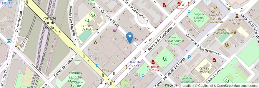 Mapa de ubicacion de Caixabank en İspanya, Catalunya, Barcelona, Barcelonès, Barcelona.