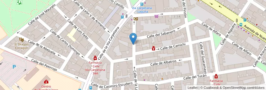 Mapa de ubicacion de Caixabank en İspanya, Comunidad De Madrid, Comunidad De Madrid, Área Metropolitana De Madrid Y Corredor Del Henares, Madrid.