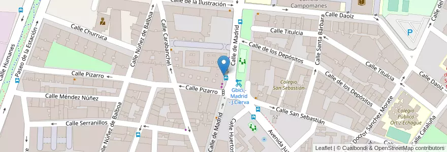 Mapa de ubicacion de CaixaBank en Sepanyol, Comunidad De Madrid, Comunidad De Madrid, Área Metropolitana De Madrid Y Corredor Del Henares, Getafe.