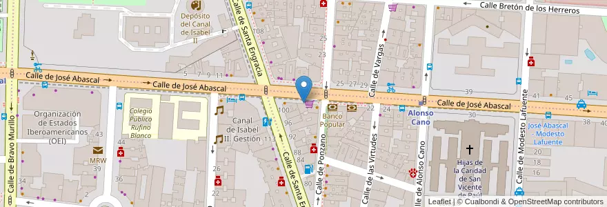 Mapa de ubicacion de Caixabank en Испания, Мадрид, Мадрид, Área Metropolitana De Madrid Y Corredor Del Henares, Мадрид.