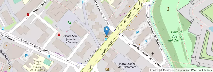 Mapa de ubicacion de CaixaBank en Spain, Navarre, Navarre, Pamplona.