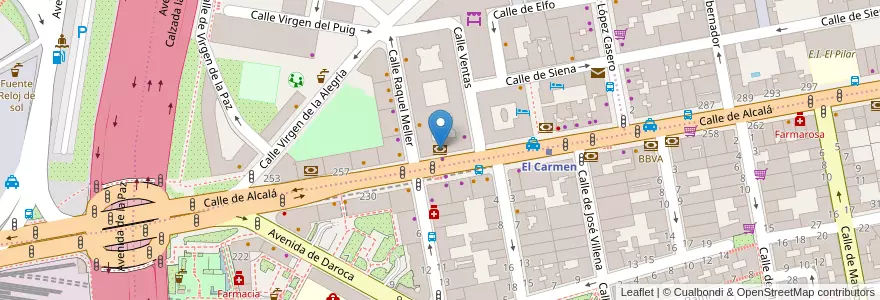 Mapa de ubicacion de CaixaBank en 스페인, Comunidad De Madrid, Comunidad De Madrid, Área Metropolitana De Madrid Y Corredor Del Henares, 마드리드.