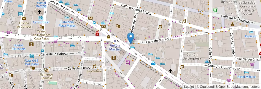 Mapa de ubicacion de CaixaBank en スペイン, マドリード州, Comunidad De Madrid, Área Metropolitana De Madrid Y Corredor Del Henares, Madrid.