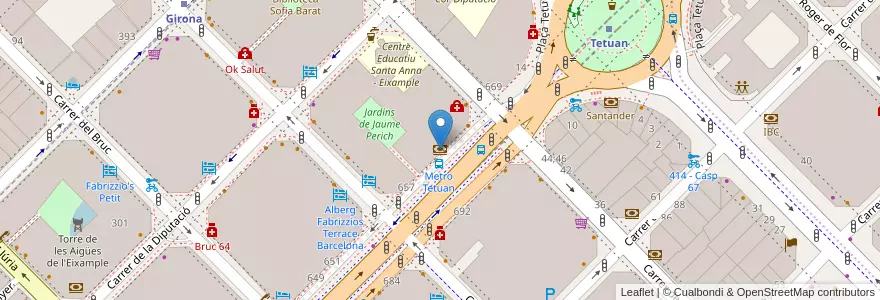 Mapa de ubicacion de CaixaBank en Espanha, Catalunha, Barcelona, Barcelonès, Barcelona.