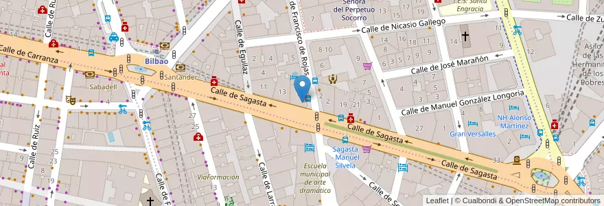 Mapa de ubicacion de CaixaBank en Spain, Community Of Madrid, Community Of Madrid, Área Metropolitana De Madrid Y Corredor Del Henares, Madrid.