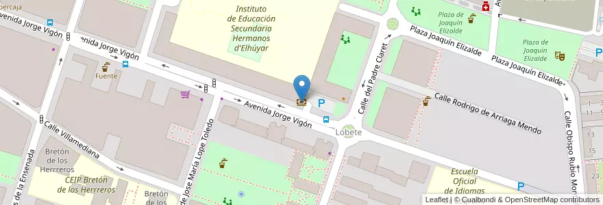 Mapa de ubicacion de CaixaBank en 스페인, La Rioja, La Rioja, Logroño.