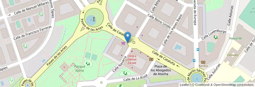 Mapa de ubicacion de Caixabank en إسبانيا, منطقة مدريد, منطقة مدريد, Área Metropolitana De Madrid Y Corredor Del Henares, Pinto.