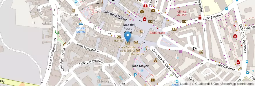 Mapa de ubicacion de Caja Castilla La Mancha en スペイン, マドリード州, Comunidad De Madrid, Área Metropolitana De Madrid Y Corredor Del Henares, Pozuelo De Alarcón.